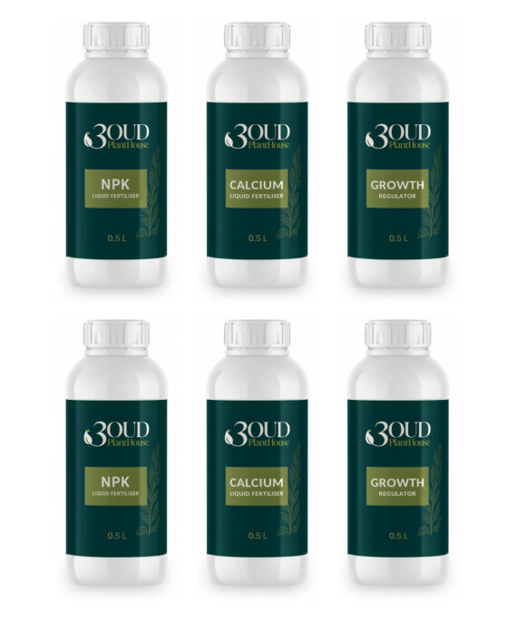 The Plant Care Trio Double — NPK, Calcium & Growth Regulator (6 × 0.5 L)